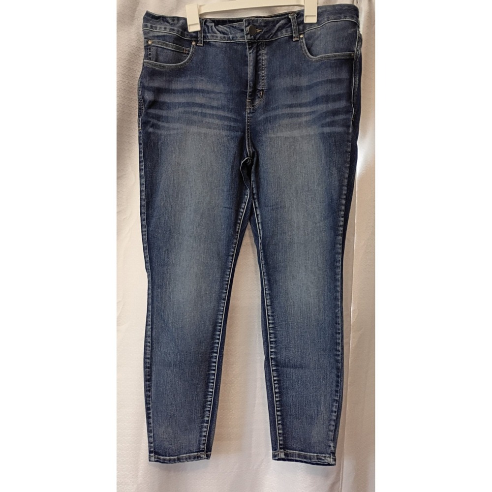 Maurices Everflex Women's High Rise Skinny Jeans Size 20W Mid Wash